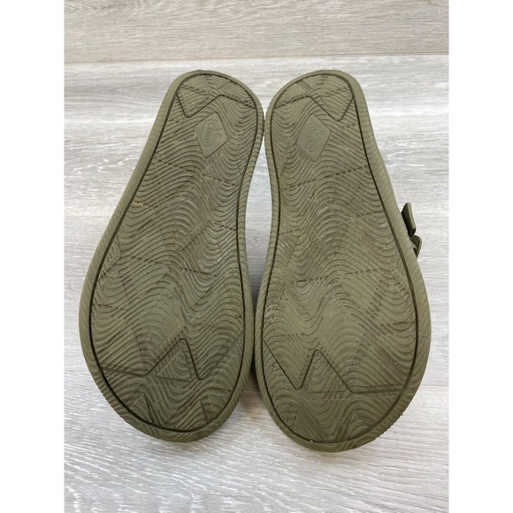 Chaco Chillos CF000089 Men's 12 Green Fabric‎ Upper Footbed Slip-On Slide Sandal - Picture 7 of 11